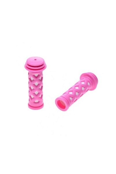 WMX Set of 2 Bicycle Grips for Kids, Pink/White, 85mm