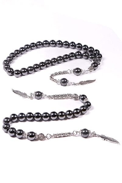 TESBİHKENTİ Set Zaza și 33 de mărgele de rugăciune din piatră de hematit, cu ...