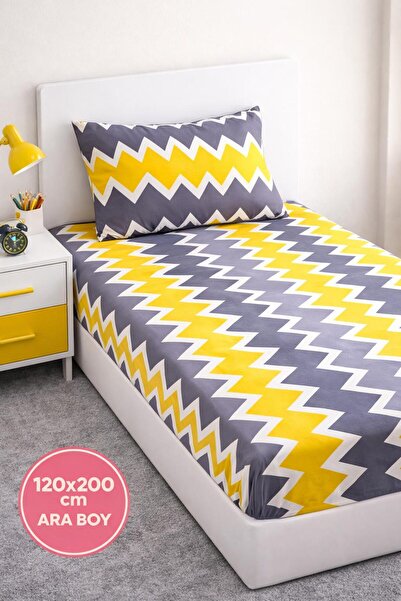 Eponj Home 100% pamučni set posteljine s gumom, srednja veličina 120x200cm, Z...