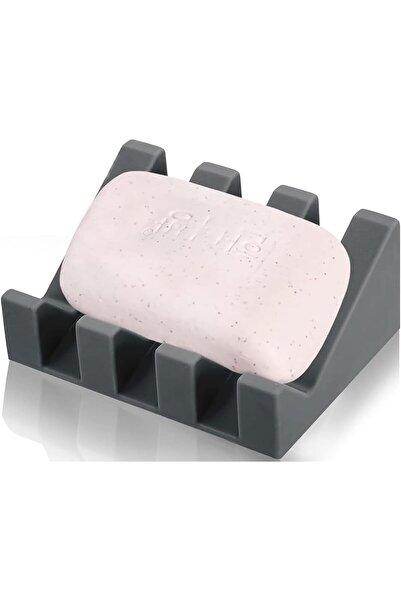 Arabest Self-Draining Silicone Soap Dish, Quick Dry Holder Tray for Bathroom ...