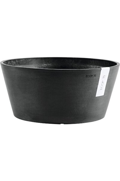 Ecopots Ghiveci din plastic Frankfurt Ø 50 cm H 25 cm Gri închis