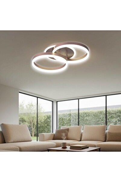 Luxera Lighting Lustră LED Cafeniu Dione 64W/3800lm 3000K/4000K/6500K cu Tele...