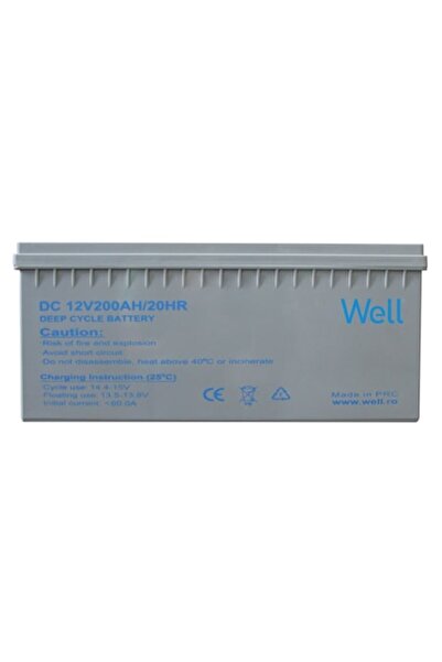 Well Deep Cycle Lead Acid Battery 12V 200Ah