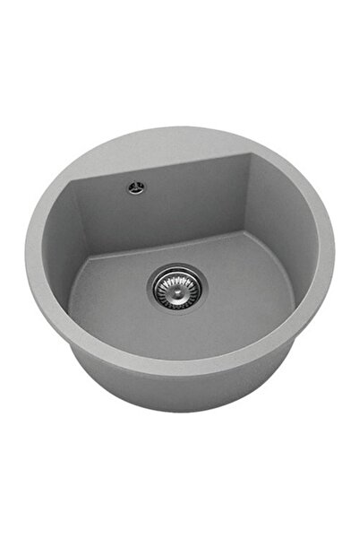 Fat Avangard 223 Chiuvetă de bucătărie rotundă Ø51 cm, Gri închis, Compozit
