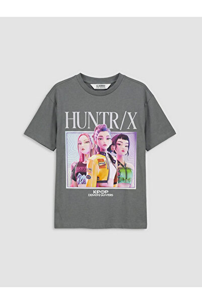 LC Waikiki RMZ GİYİM FARKİLYA K-Pop Demon Hunters Tricou imprimat pentru fete