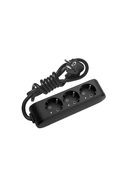 PANASONIC X-tendia Power Strip, 3 Outlets, 5m, Black