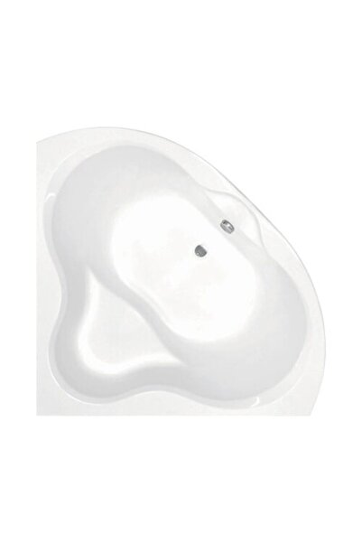 Belform Cadă de colț simetrică Mito 144x144x75 cm Acril alb