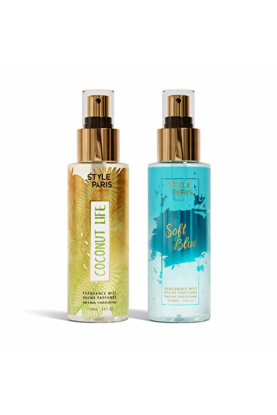 Style Paris Coconut Life & Set Spray Parfumat Soft Blue 2x100ml – Spray pentr...
