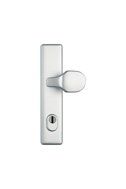 Abus Door Handle with Sild for Entrance Door 92/118 mm, for Cylinder, Silver