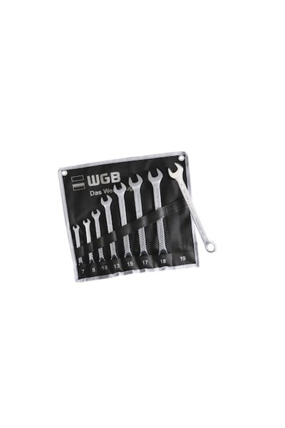 WGB Set de chei combinate cu inel fix 7-19 mm, 8 piese
