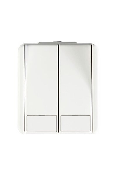 TEM Buton de retur Fontana IP44, montaj la suprafață, alb