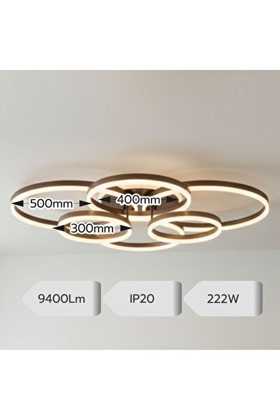 Luxera Lighting Lustră LED Dione 222W/9400lm 3000K/4000K/6500K cu Telecomandă...