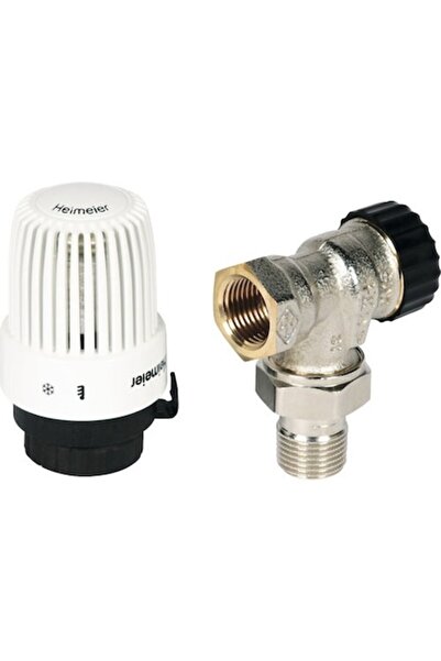 Clasic Set robinet de colț cu cap termostatic Tip S Heimeier 1/2”