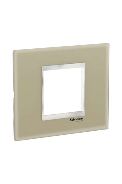 SCHNEIDER Easy Styl Ramă cu 2 module, Sticlă maro deschis