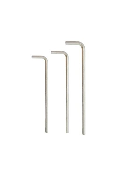WGB Long Hexagon Key Set 7-10 Mm, 3 Pieces, Chrome-Vanadium