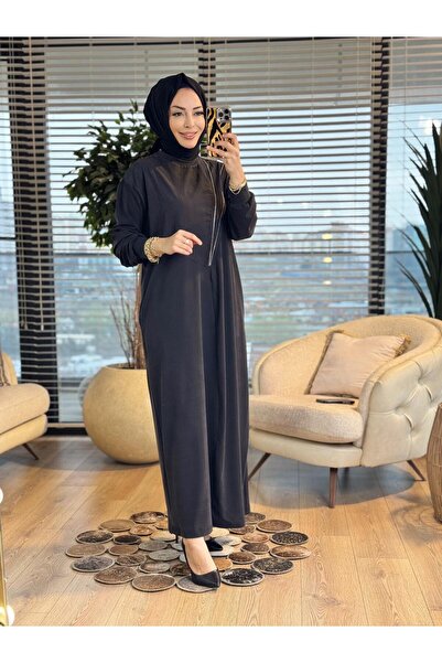 ALANURMODA 12686 Dress with Zipper Detail on the Front