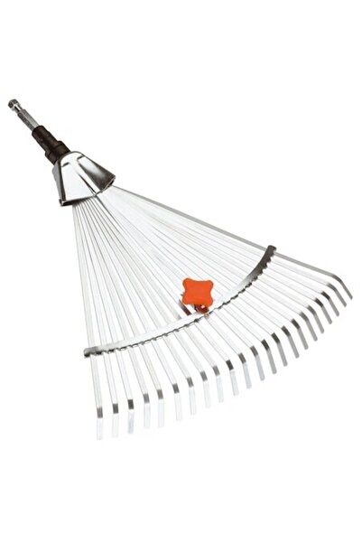 Gardena Adjustable Metal Rake for Leaves, 50cm, Steel