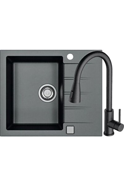 Alveus Cadit 10 Carbon Kitchen Sink Package + Primrose Faucet