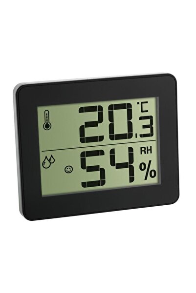 Evelise Termometru si Higrometru digital de camera extra-plat negru TFA 30.50...