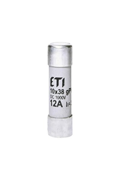 Eti Siguranță cilindrică gPV, ETI, protecție modul fotovoltaic, 10x38, 12A, 1...