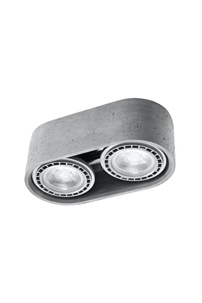 Sollux Lighting Lampă de tavan simplă din beton gri