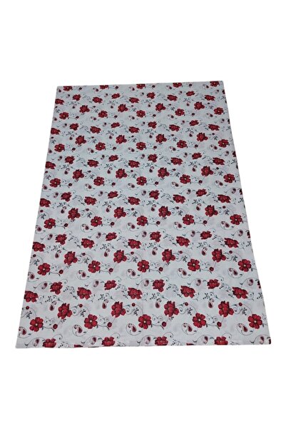 Albatex Home Husă de pilotă 135x200 cm, M004_Alb cu flori roșii, 1 persoană