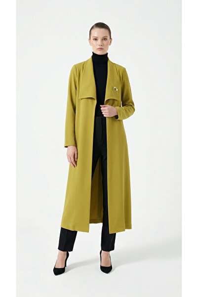 Şeker Portakalım Щоденне використання Довге Зовнішнє Пальто Гірчичне