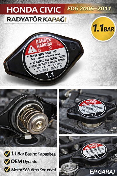 EP GARAJ OTOMOTİV HONDA VTEC FD6 OEM ORJİNAL 1.1 BAR RADYATÖR KAPAĞI