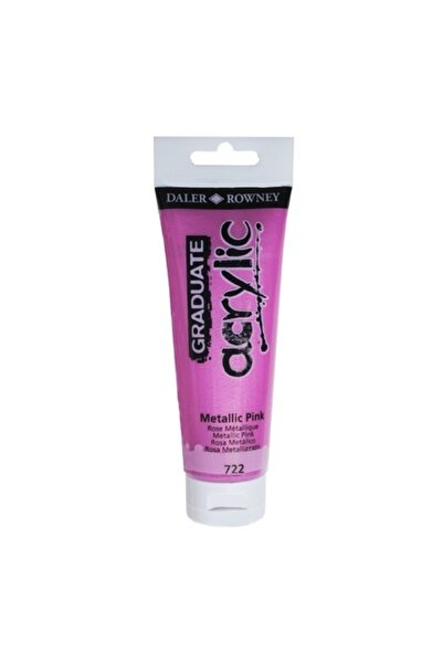 Daler Rowney Graduate Acrylic Color - Metallic Pink - 120 ml