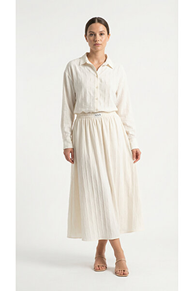 Şeker Portakalım Set fuste din două piese Ecru