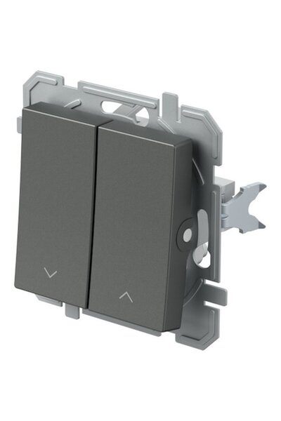 TEM Buton de control pentru jaluzele, Antracit, Fără ramă