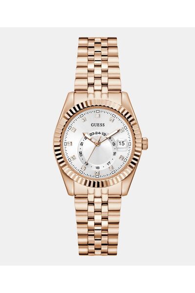Guess Ladies Rose Gold Tone Multi-function Date Watch