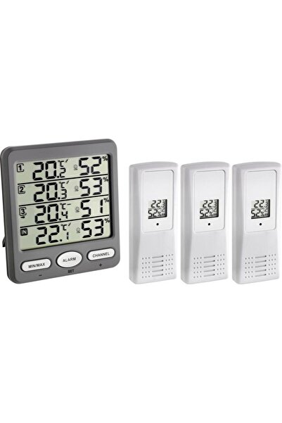 Evelise Termo-Higrometru cu 3 senzori wireless TFA 30.3054.10