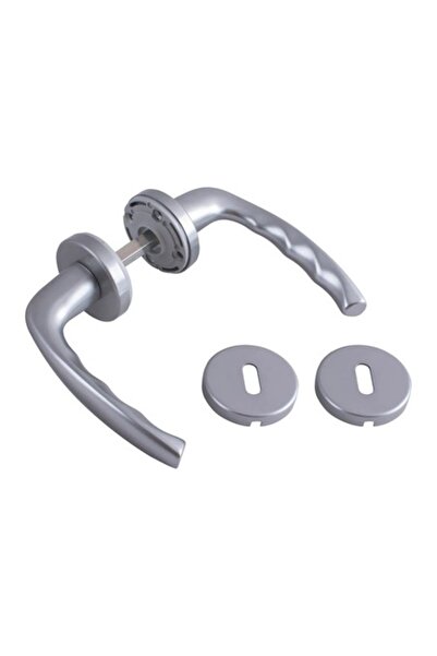 Hoppe Mâner de ușă interior, New York, cu rozetă pentru cheie, culoare gri, 1...