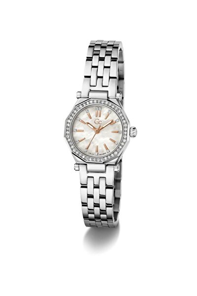 Guess Gc Gleam metal silver tone watch