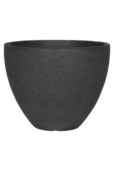 GeLi Stone Pot, Plastic, Ø 40 H 31 Cm, Anthracite