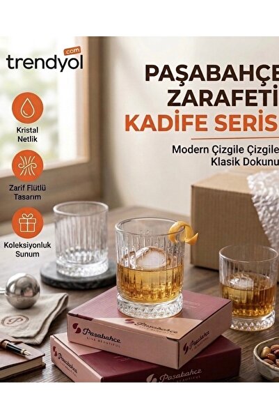Paşabahçe Paaşaabahçe Elysiaaa Serisi Kristal Kesme Tasarım Lüks Viski ve Sun...