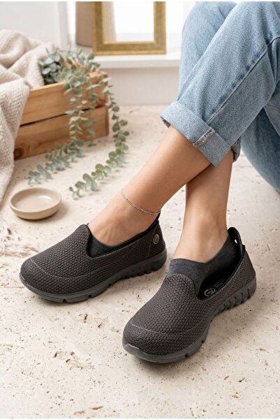 Sentyrax Women's Smoked Comfortable Lightweight PU Sole Casual Shoes Mother's...