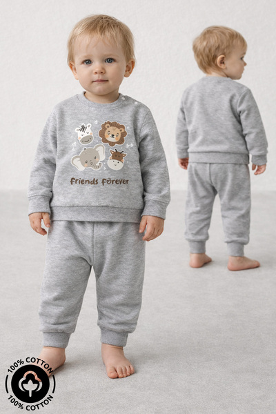 Miniel Unisex Baby Forever Friends Printed 100% Cotton 6-9-12 Months Top and ...