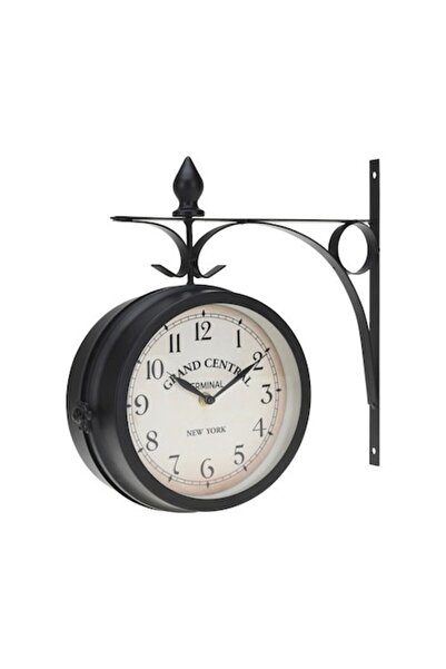 OEM Wall Clock with Stand, Double-Sided, Metal, 33 cm
