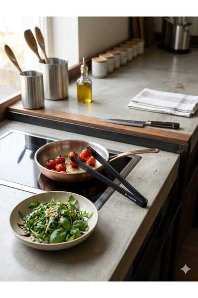 Silicorner Silicone Red Serving and Chef Tongs