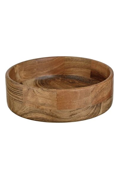 ZanaCasei Round bowl made of dark wood, Ø21.5 x 7.5 cm – 1.5 L