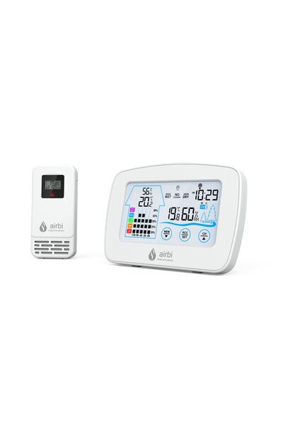 Evelise Set Termometru si higrometru digital cu transmitator wireless extern ...