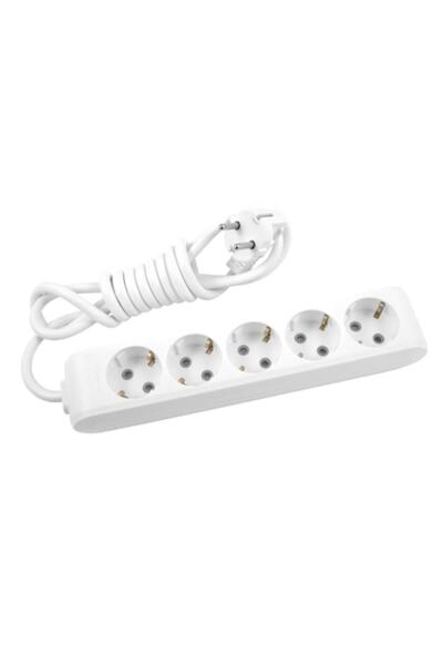 PANASONIC X-tendia Power Strip, 5 Outlets, 1.5m, White