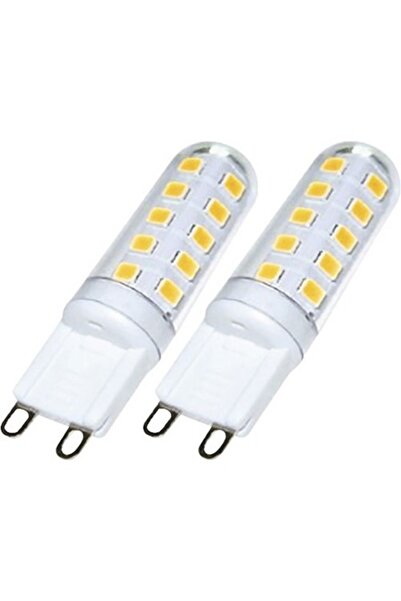 Trio Becuri LED G9 3W 300 Lumeni, Capsulă transparentă, Lumină caldă, Pachet ...