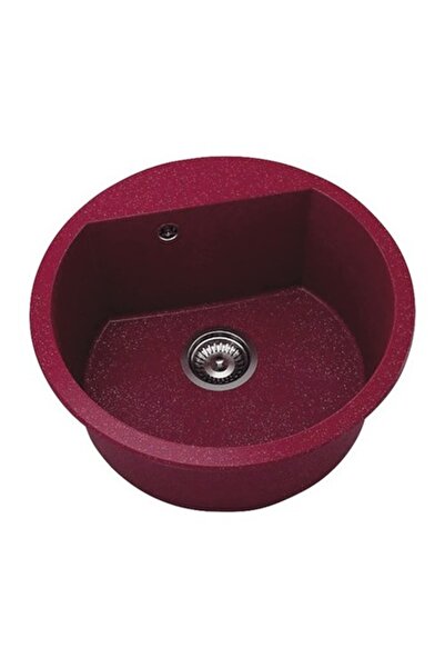 Fat Avangard 223 Chiuvetă de bucătărie rotundă Ø51 cm, Marmură compozită Argi...