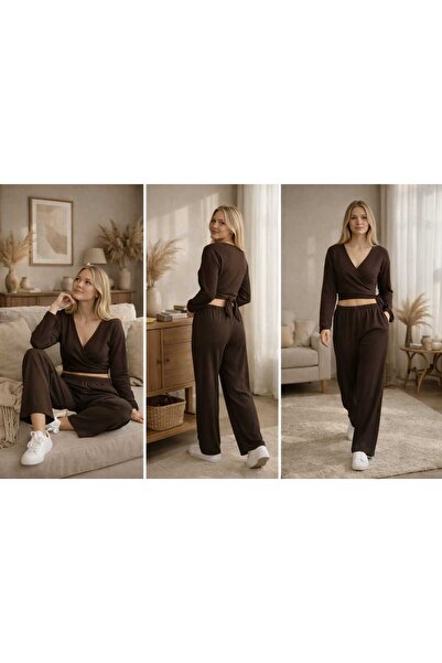 BRLKN Set de top și pantaloni cu legături în talie BÜRÜMCÜK