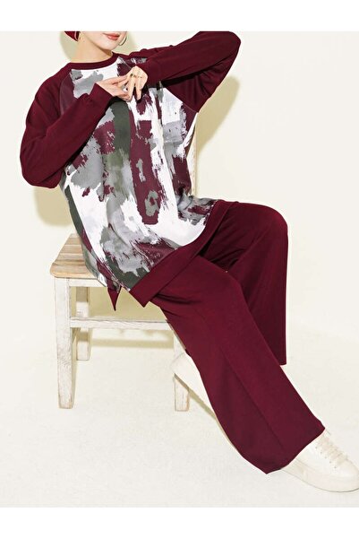 Burcia Patterned Loyşa Tunic Double Set