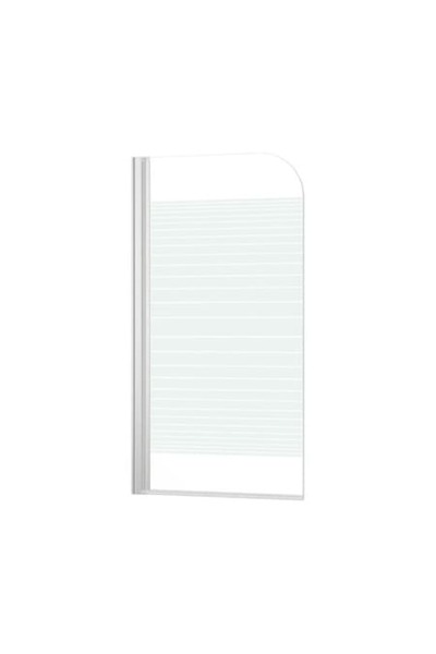 Form & Style Paravan de duș Abeto 75x140 cm, 1 element, decor cu dungi de sti...