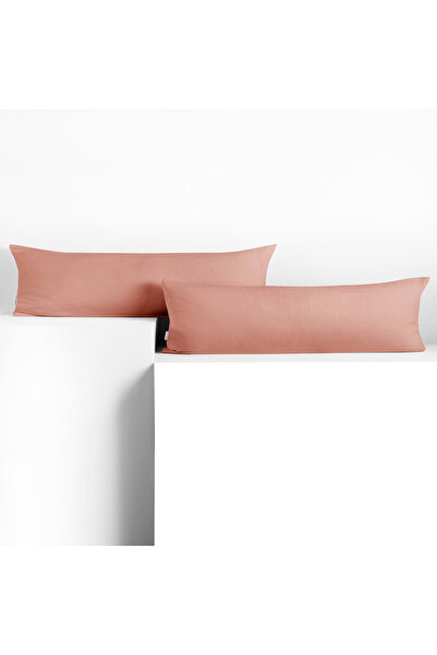 Deco King Set 2 huse perne decorative din bumbac cu fermoar, Amber, 135 g/m2,...